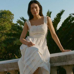 NWT Doen Arietta Dress in Salt Size L